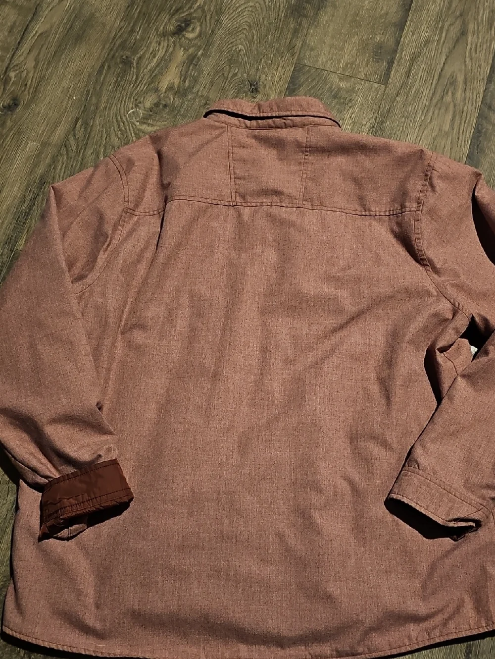 The North Face Jacket Lined Shirt Burgundy Xlarge Men Lightweight